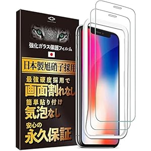 Less is More iPhone 11 Pro iPhone X iPhone Xs用 ガラスフィルム 2枚入 貼…