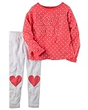 カーターズ Carter's トップス ＆ レギンス セット 2-Piece Love You Top & Legging Set 12M (72-78cm) [並行輸入品]