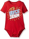 Levi 's Baby Boys 'グラフィックボディスーツ カラー: レッド
