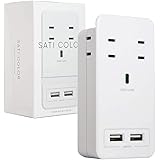 Fargo SATI COLOR 充電器 電源タップ スマホ USB 急速充電 4.2A AC4口 全14色 カラー 壁挿し おしゃれ iphone スマホスタンド 便利 シンプル ホワイト