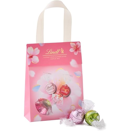 【 Lindt 公式】リンツ チョコレート リンドールバッグ 6個入 ピンク ホワイトデー お返し ギフト プレゼント ショッピングバッグS付