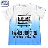 (チャンネル)CHANNEL グラデーション半袖Tシャツ ブルー 120