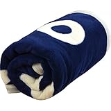 ottostyle.jp 【フワッとやさしい肌触り】 マシュマロタッチ マイクロファイバーひざ掛け (75×105cm) リングドット/ネイビー