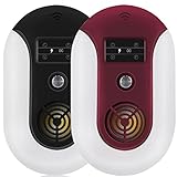 MONOJOY　ネズミ駆除機超音波　害虫駆除装置　ねずみ撃退器 虫除け器　コンセント式 360度シャットアウト100㎡有効範囲　強力フラッシュ 光駆除 3種音波「電磁波　超音波　擬声波」 自動調節周波