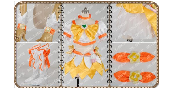 ハートキャッチプリキュア キュアサンシャイン 豪華版 コスプレ衣装 男女xs Xxl Cos Nicolas製 コスプレ 仮装 通販 Amazon