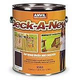 Anvil Deck-A-New 再塗装用塗料 ウッド&コンクリートデッキ プレミアムな質感 1 Gallon ブラウン 956301