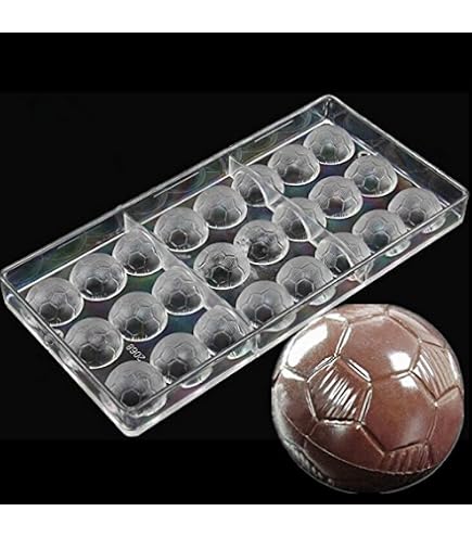 Amazon.co.jp: PC使用チョコレートモールド（サッカーボール型