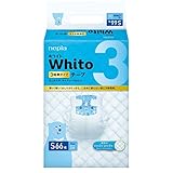 ネピアWhitoテープ Sサイズ 3時間タイプ （66枚入）×４パック