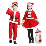 [GALSANG] キッズサンタ ベビーサンタ 子供サンタ コスチューム コスプレ サンタ仮装 衣装 女の子 男の子 子供用 かわいい クリスマス 帽子付き 100 110 120 130 140 150