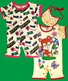 半袖ロンパース2枚セット：：クマ　ビブもついてて　お買い得～　その③　60：：80ｃｍ (80ｃｍ)