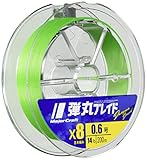 メジャークラフト PEライン 弾丸ブレイド 8本編み 単色 DB8-200/1.5GR グリーン 200M/1.5号