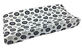 One Grace Place Teyo's Tires Changing Pad Cover, Black/White