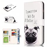 UNEXTATI iPhone 6 / iPhone 6s ケース 高品質 PUレザー 手帳型ケース 保護カバー カード収納 液晶保護 防塵 Apple iPhone6 / iPhone6s 用 Ca