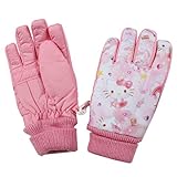【ネコポス発送】【５～６歳用】ハローキティ子ども用スキーグローブ【キッズ】 ピンク