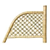 竹垣 白光悦寺垣 幅3尺 W90cm×H91cm