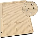 Rite in the Rain 防水 ウィークリーカレンダーセット 8.5インチ x 11インチ タンシート 65週間 (No.9260W-MX)