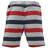 西松屋 [EFD] 後ろポケット付きボーダーハーフパンツ 【80cm・90cm・95cm】　80　レッド