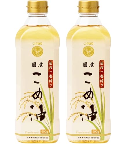 Amazon | TSUNO つの食品 こめ油 米油 1500g | TSUNO | 米ぬか油 通販