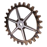 monkeyjack 29 cmレトロ木製壁Hangingスチームパンク歯車Plaques & Signsホームバー装飾# D