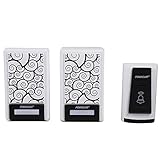 チャイム ドアベル ワイヤレスチャイム 呼び鈴 玄関 ドア 家庭用 居酒屋用 介護用 店舗用 レストラン用 防水 防塵 36曲選択可能 300M 無線範囲