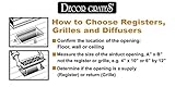Decor Grates 6-inch by 14インチ木製Returnエア WL614R-N 1