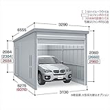 イナバ物置　ガレーディア　GRN-3162J　一般型　『シャッター車庫　ガレージ』 　スノーグレー（受注色）