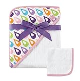 Hudson Baby Woven Hooded Towel and Washcloth Set, Purple by Hudson Baby [並行輸入品]