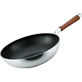 北陸アルミ いため鍋 32cm [ガス火専用] 軽量 センレンキャスト テフロン加工 日本製