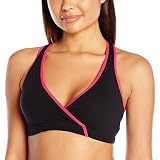 Loving Moments by Leading Lady Women's Racer Back Sleep Bra Black/Rose XL [並行輸入品]