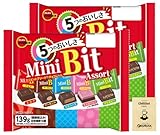 OKURUX [2袋セット] ブルボン ミニビット アソート FS 139g ×2袋 CHILLOUT PACK ミニビットアソート ミルク ストロベリー アーモンド クリスピー ウエハース 大袋 ファミリーパック