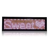 uxcell　LEDネームプレート　LED電光掲示板　デジタル　スクロール　充電式　US　ピンク