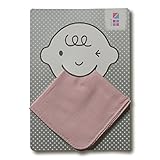 めんぷます田赤ちゃんのハンカチガーゼ 2枚入りあさがお色25×25cm綿100%日本製