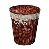 KYLIN Expressストレージバケット、木製ランドリー服/おもちゃバスケットストレージバスケット折りたたみストレージボックス# H