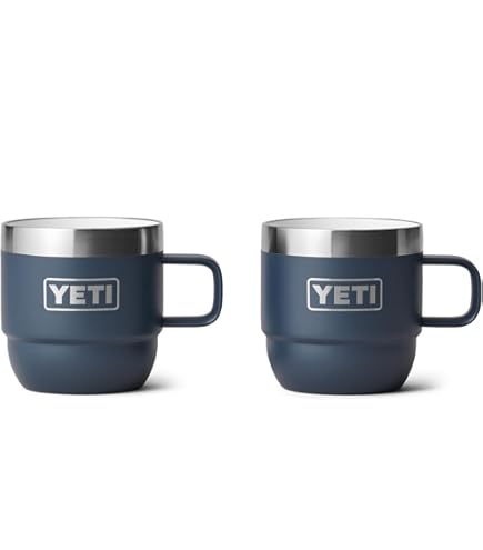 Amazon.co.jp: YETI Rambler 6 oz Stackable Mug, Stainless Steel