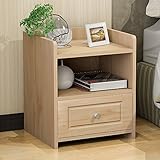 Soges サイドテーブル 木製 ナイトテーブル チェスト マガジンラック は 机 テーブル 〔ロータイプ〕チークカラー