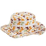 LeafIn キッズハット ベビー帽子 紫外線対策 UVcut帽子 サファリハット テンガロンハット チューリップハット (L, イエロー)