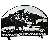 Meydaティファニー112054 Bear Creekアーチ型暖炉画面、幅48 " x 32 "高さ