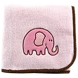 Hudson Baby Elephant Applique Fleece Blanket by Hudson Baby