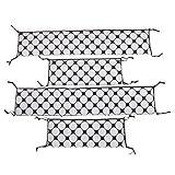 Bacati - Dots/pin Stripes Black/white Bumper Pad by Bacati [並行輸入品]