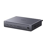 UGREEN Maxidok 10in1 Thunderbolt 5 ドッキングステーション Thunderbolt5×2+DP | 3画面出力 8K@60Hz DC140W PD110W 急速充電 120Gbps 高速転送 イーサネット・SD3.0