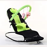 DS新生児 バウンサーバランス ベビーチェア 3点式シートベルト専用 乳幼児用 揺れ椅子 背もたれ チェアY-04 (グリーン)