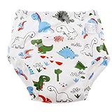 KESOTO 赤ちゃん　トイレトレーニングパンツ おむつ トイレ 布おむつ 防水トレーニングパンツ コットン 6層 全6種類　 - 恐竜, 80cm