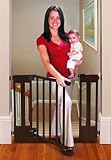 Sure & Secure Deluxe Top of Stairs Wood Walk-Thru Gate Fits 29.5? to 40.5? Openings by Summer Infant