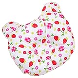 出産祝い ベビー用品 新生児 赤ちゃん用の枕 枕頭の形が良くなる ベビーまくら 純綿 ドーナツ枕 快適 柔らかい 眠るに優れる 0－2歳（イチゴ）