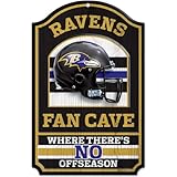 NFLの木製看板 ファンの隠れ家 11インチ x 17インチ