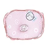 幼児保護フラットヘッドベビーアンチロール幼児ヘッドサポートピローピンク