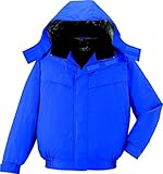 自重堂 JICHODO 裏アルミ防寒ブルゾン(フード付) 48440 ブルー ELサイズ