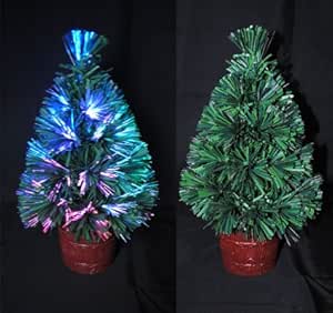 グラスファイバーで光る ミニクリスマスツリー おもちゃ おもちゃ Amazon