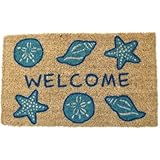 Shells Hand Woven Coir Doormat 18"x30"　ドア　マット