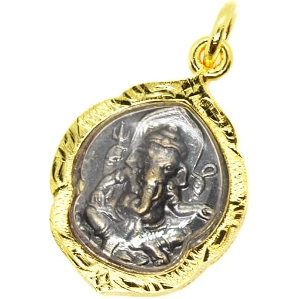 Amazon | プラクルアン ガネーシャ 金 GOLD 神様 ゴールド チャーム